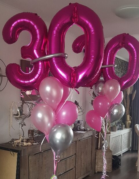 boeket 30 jaar ballonnen