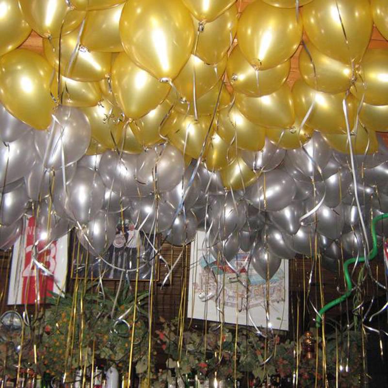 helium-ballonnen-goud-zilver